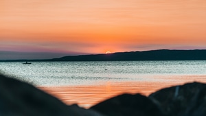 Sky, Sea, Sunset, Nature, 4K wallpaper