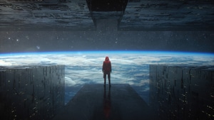 Hoodie, Space, Alone, Artist, Artwork, Digital Art, Behance, 4K wallpaper