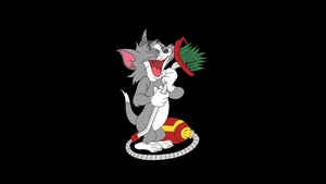 Tom And Jerry, Tom, Cartoons, Dark, Black, Oled, 4K wallpaper