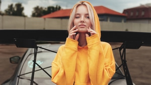 Hoodie, Girls, Model, 4K wallpaper