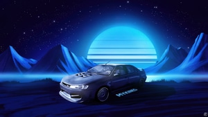 Synthwave, Artist, Artwork, Digital Art, Artstation, 4K wallpaper