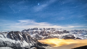 Mountains, Snow, Nature, 4K wallpaper