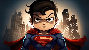 Superman, Superheroes, Cartoons, Artist, Artwork, Digital Art, Artstation, 4K wallpaper