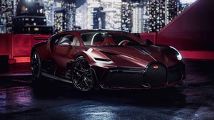 Bugatti Divo, New York City, Night City, 4K wallpaper