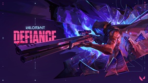 Omen, Valorant, Neon, 4K wallpaper