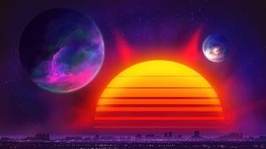 Retrowave, Artist, Artwork, Digital Art, Artstation, 4K wallpaper