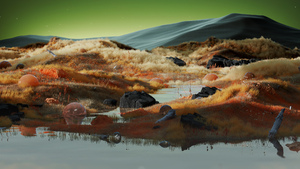 Landscape, Digital render, Body of Water, Illustration, 4K wallpaper