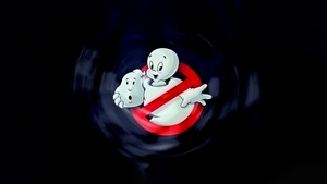 Casper, Ghostbusters, Cartoons, Dark, Black, 4K wallpaper