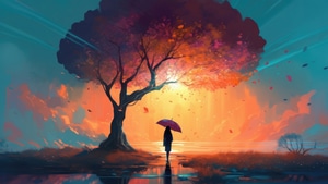 Tree, Artist, Artwork, Digital Art, 4K wallpaper
