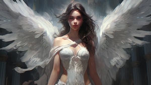Ai Girls, Angel, Wings, Ai, Fantasy, Artist, Artwork, Digital Art, 4K wallpaper