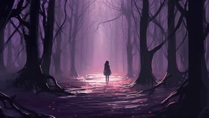 Anime Girl, Anime, Alone, Ai, Artist, Artwork, Digital Art, 4K wallpaper