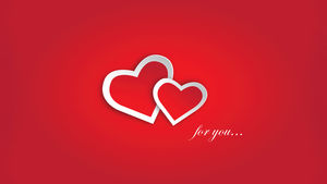 Love hearts, Red aesthetic, Minimalist, Valentines Day, Red background, 4K wallpaper