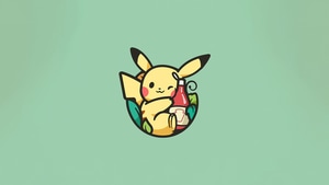 Pikachu, Pokemon, Anime, Minimalism, Minimalist, Dribbble, Artist, Digital Art, 4K wallpaper