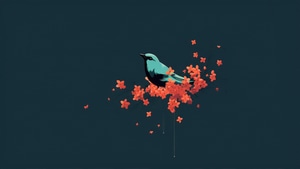 Birds, Minimalism, Minimalist, Ai, Artist, Artwork, Digital Art, 4K wallpaper