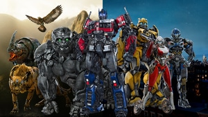Transformers Rise Of The Beasts, Transformers, Arcee, Bumblebee, Optimus Primal, Optimus Prime, Mirage, Airazor, Rhinox, Cheetor, 2023 Movies, Movies, 4K wallpaper