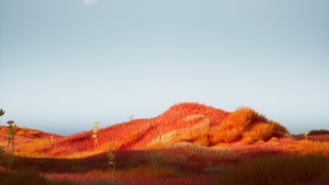 Grass Landscape, Moonlight, Grass field, Mysterious, Serene, 4K wallpaper