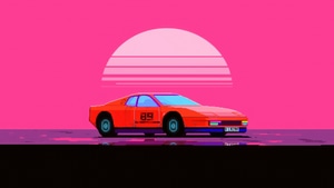 Cars, 8 Bit, Retrowave, Synthwave, Artist, Artwork, Digital Art, 4K wallpaper