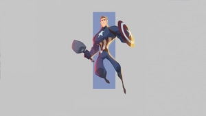 Captain America, Superheroes, Artwork, Art, Digital Art, Minimalism, Artstation, 4K wallpaper
