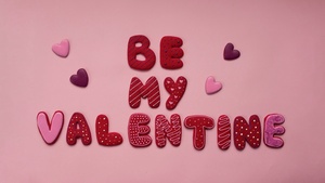 Pastel pink, Pink aesthetic, Valentines Day, Love hearts, Pink text, 4K wallpaper