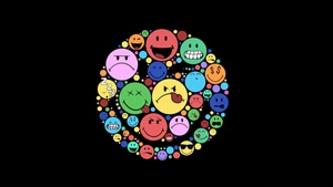 Smiley, Dark, Black, Oled, Artist, Artwork, Digital Art, 4K wallpaper