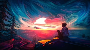 Alone, Artist, Artwork, Digital Art, 4K wallpaper