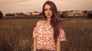 Brunette, Girls, Model, Outdoor, 4K wallpaper