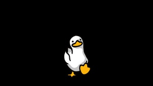 Duck, Artist, Artwork, Digital Art, Dark, Black, Oled, 4K wallpaper