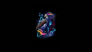 Eagle, Minimalism, Minimalist, Dark, Black, Artist, Artwork, Digital Art, 4K wallpaper