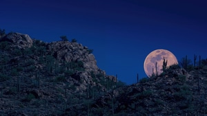 Moon, Sky, Night, Nature, 4K wallpaper