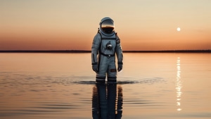 Astronaut, Artist, Artwork, Digital Art, 4K wallpaper