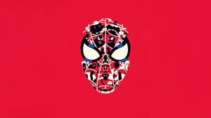 Spiderman, Superheroes, Minimalism, Minimalist, Red, Artist, Artwork, Digital Art, 4K wallpaper