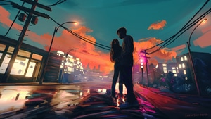 Love, Couple, Artist, Artwork, Digital Art, Artstation, 4K wallpaper