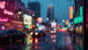 Drops, Rain, Nature, Photography, Ai, 4K wallpaper