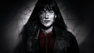 Madame Web, Dakota Johnson, Dark background, 2024 Movies, Cassandra Webb, 4K wallpaper