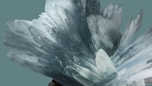Fluorite Crystal, Fractal, Gemstone, Sapphire, Google Pixel 8 Pro, 4K wallpaper