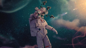 Astronaut, Artist, Artwork, Digital Art, Artstation, 4K wallpaper