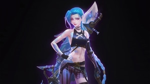 Jinx League Of Legends, League Of Legends, Games, Dark, Black, Artstation, 4K wallpaper