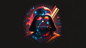 Darth Vader, Star Wars, Movies, Minimalism, Minimalist, Dark, Deviantart, 4K wallpaper