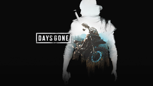 Days Gone, Black background, Deacon St. John, PC Games, Official, 4K wallpaper