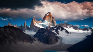 Mountains, Clouds, Nature, 4K wallpaper