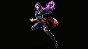 Zafina, Tekken 8, Black background, AMOLED, Female character, 4K wallpaper