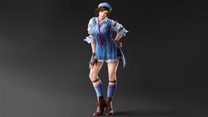 Asuka Kazama, Tekken 8, Dark background, 4K wallpaper
