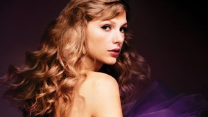 Beautiful singer, Taylor Swift, Purple aesthetic, 4K wallpaper