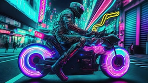 Neon, Cyberpunk, Artist, Artwork, Digital Art, 4K wallpaper