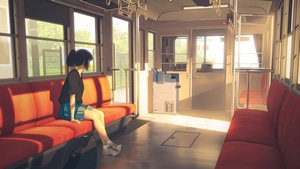 Anime Girl, Anime, Train, Artist, Artwork, Digital Art, 4K wallpaper