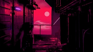 Sunset, Artist, Artwork, Digital Art, 4K wallpaper