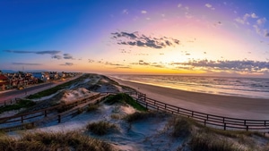 Sunset, Beach, Nature, 4K wallpaper