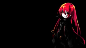 Anime Girl, Anime, Artist, Artwork, Digital Art, Dark, Black, Oled, 4K wallpaper