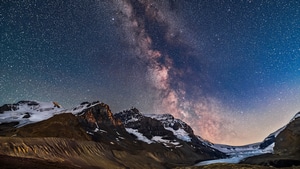 Milky Way, Mountains, Nature, 4K wallpaper