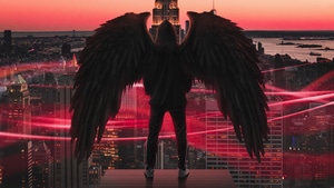 Wings, Hoodie, Artist, Artwork, Digital Art, 4K wallpaper